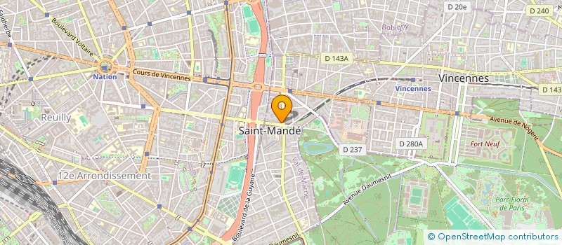 localisation de l'entreprise HAMY CORP  SAINT-MANDE