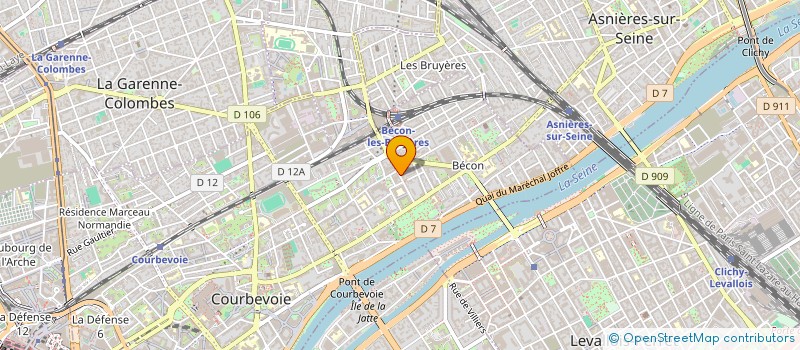 localisation de l'entreprise HAMY SOUND à COURBEVOIE