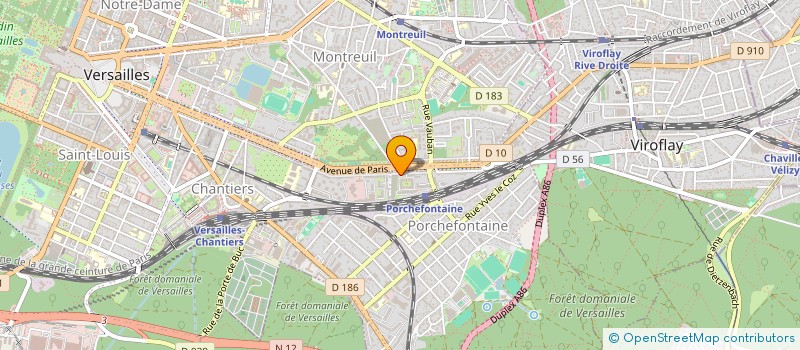 localisation de l'entreprise HAMZI à VERSAILLES
