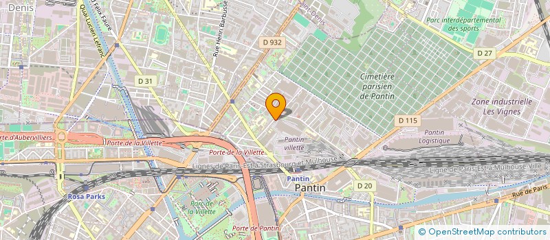 localisation de l'entreprise HAN  PANTIN