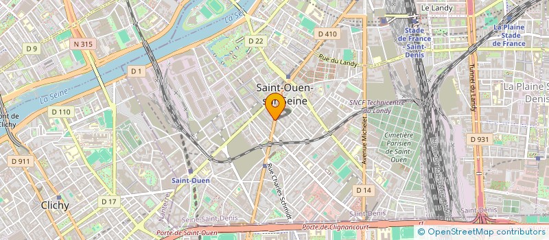 localisation de l'entreprise HAN'EI à SAINT-OUEN-SUR-SEINE