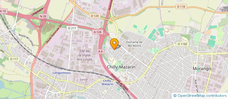 localisation de l'entreprise HAN ETANCHEITE à CHILLY-MAZARIN