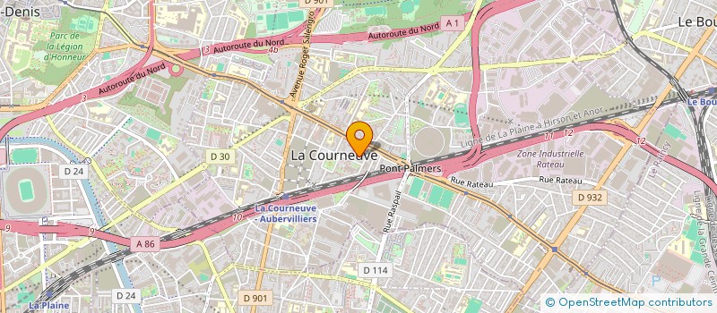 localisation de l'entreprise HAN'TRAIDE à LA COURNEUVE