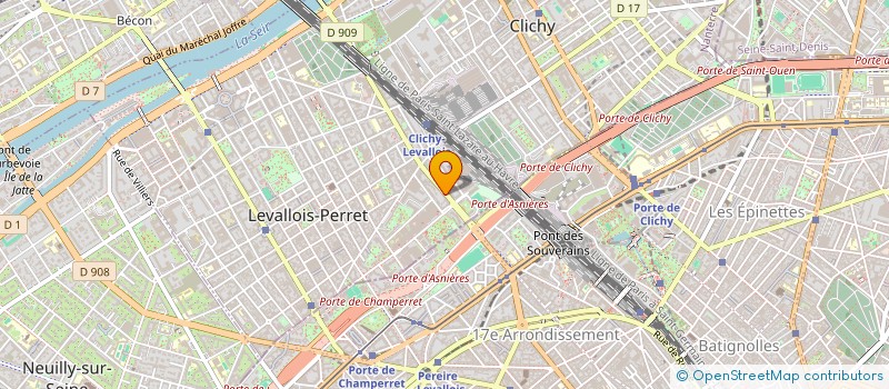 localisation de l'entreprise HANA à LEVALLOIS-PERRET