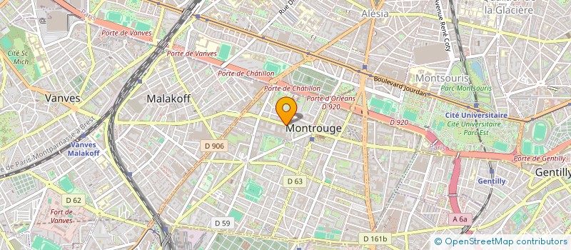 localisation de l'entreprise HANA  MONTROUGE