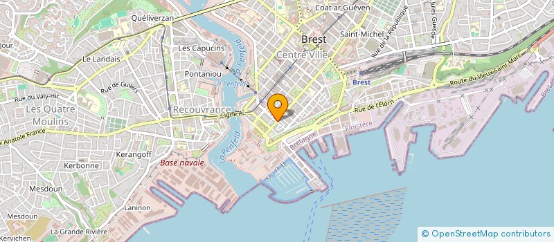 localisation de l'entreprise HANA à BREST