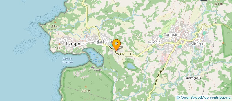 localisation de l'entreprise HANAA à TSINGONI