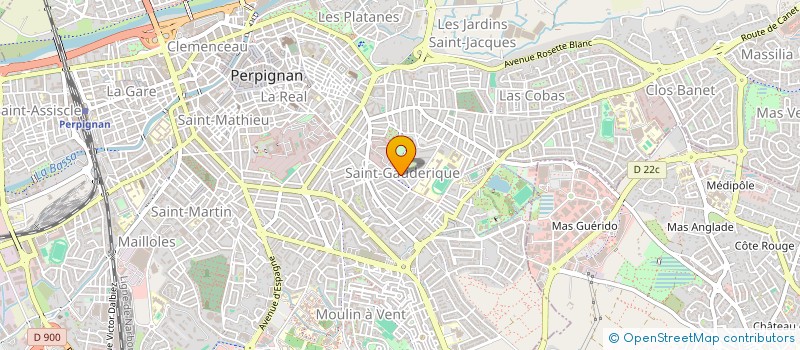 localisation de l'entreprise HANAA IMMOBILIER à PERPIGNAN