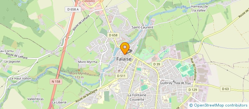 localisation de l'entreprise HANAB  FALAISE