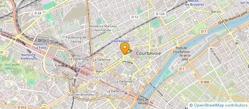 localisation de l'entreprise HANABI STYLE à COURBEVOIE