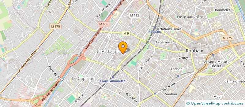 localisation de l'entreprise HANAF  ROUBAIX