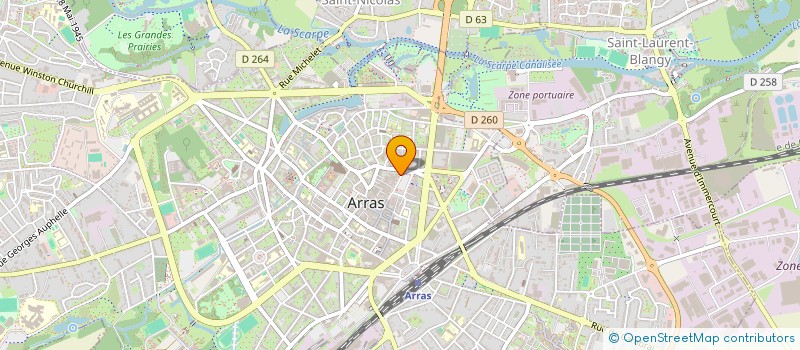 localisation de l'entreprise HANARD IMMOBILIER à ARRAS