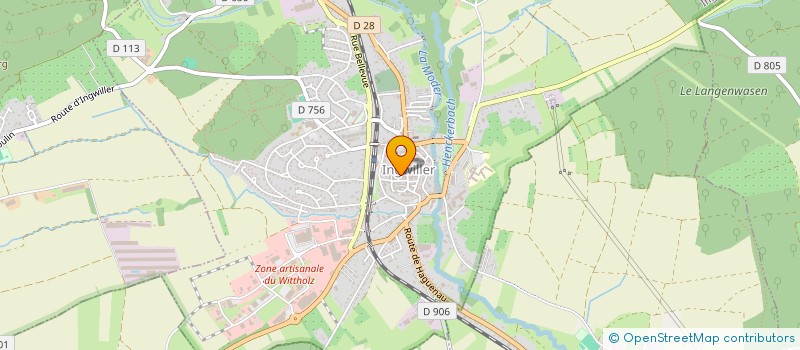 localisation de l'entreprise HANAU HYGIENE  INGWILLER