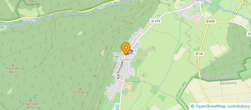 localisation de l'entreprise HANAU POELES - I  ERNOLSHEIM-LES-SAVERNE