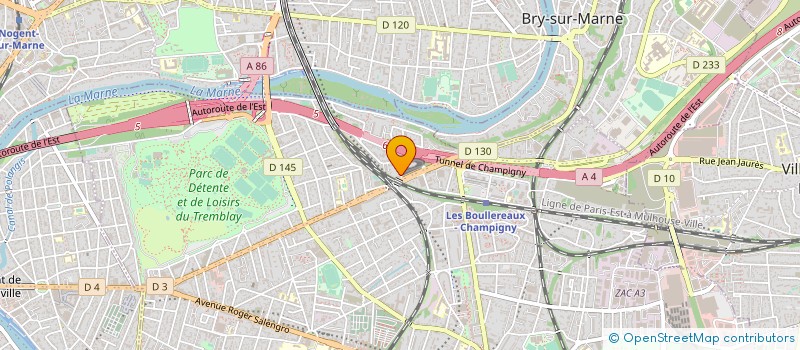 localisation de l'entreprise HANAUER à CHAMPIGNY-SUR-MARNE