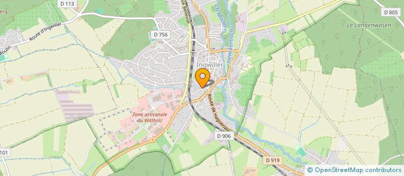 localisation de l'entreprise HANAULOC  INGWILLER