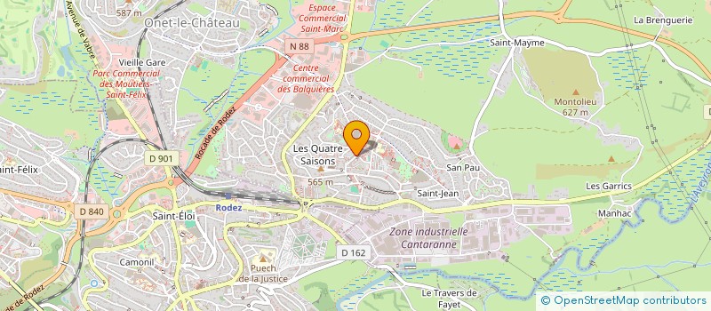 localisation de l'entreprise HAND 2000  ONET-LE-CHATEAU