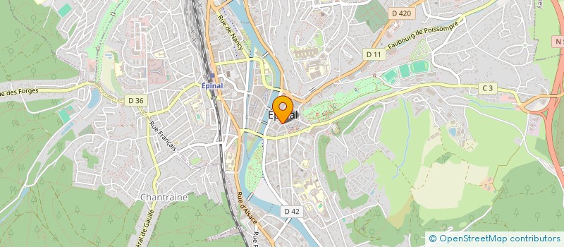 localisation de l'entreprise HAND  EPINAL