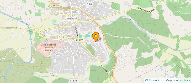 localisation de l'entreprise HAND BALL CANTON DE LAMBESC  LAMBESC