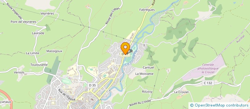 localisation de l'entreprise HAND BALL CLUB AURILLACOIS à AURILLAC