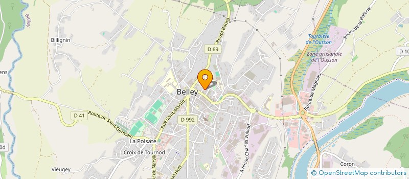 localisation de l'entreprise HAND BALL CLUB BELLEYSAN à BELLEY