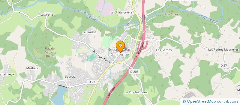 localisation de l'entreprise HAND-BALL CLUB DE BESSINES à BESSINES-SUR-GARTEMPE