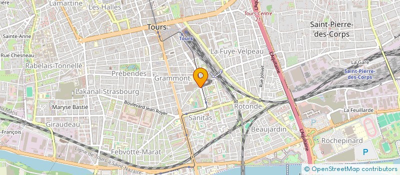 localisation de l'entreprise HAND BALL CLUB DE TOURS  TOURS