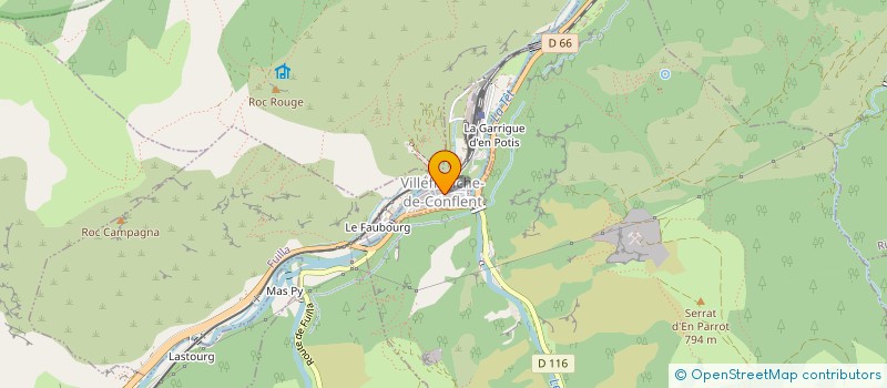 localisation de l'entreprise HAND BALL CLUB DU CONFLENT  VILLEFRANCHE DE CONFLENT