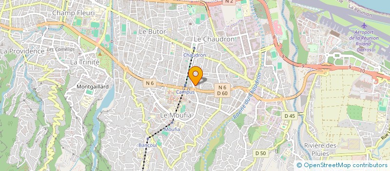 localisation de l'entreprise HAND BALL CLUB FELIX GUYON  SAINT-DENIS