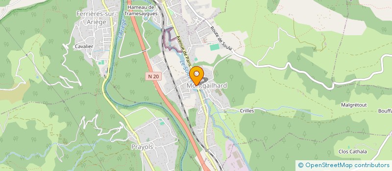 localisation de l'entreprise HAND BALL CLUB MONGAILHARDAIS à MONTGAILHARD