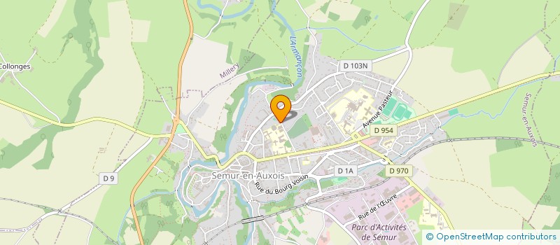 localisation de l'entreprise HAND BALL CLUB SEMUR EN AUXOIS à SEMUR-EN-AUXOIS