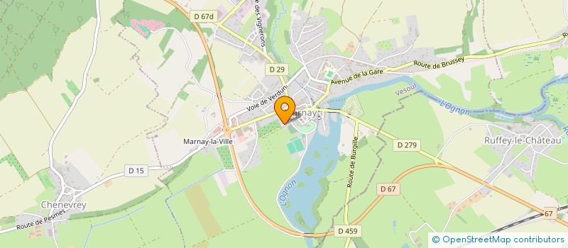 localisation de l'entreprise HAND BALL MARNAYSIEN  MARNAY