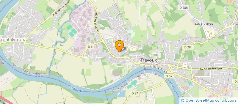localisation de l'entreprise HAND BALL TREVOUX SAONE VALLEE  TREVOUX