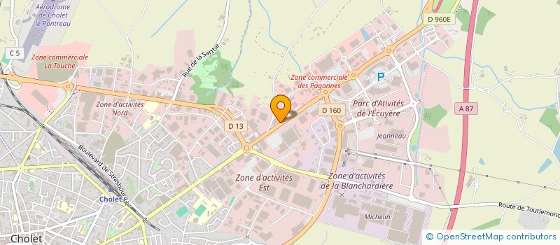 localisation de l'entreprise HAND'I MEDIA à CHOLET