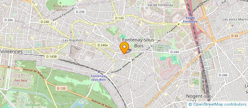 localisation de l'entreprise HAND IN CAP à FONTENAY-SOUS-BOIS