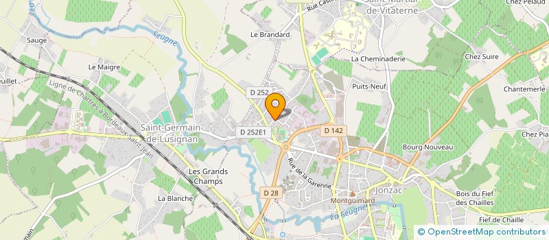 localisation de l'entreprise HAND'INVISIBLES à JONZAC