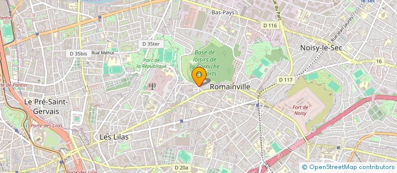 localisation de l'entreprise HAND IT à ROMAINVILLE