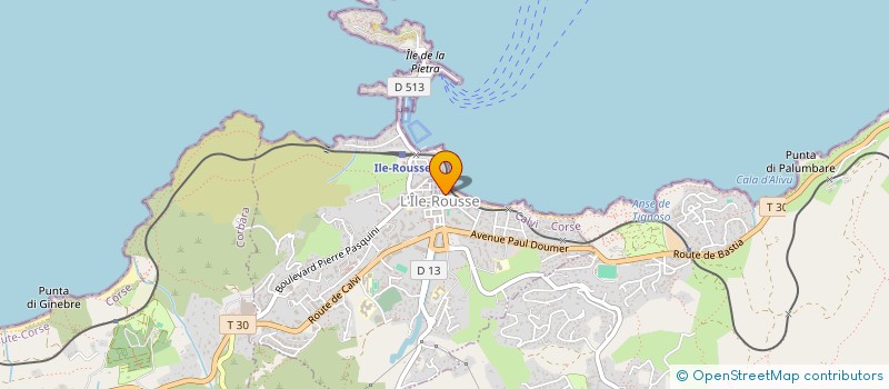 localisation de l'entreprise HAND JEUNESSE ILE ROUSSE à L'ILE-ROUSSE