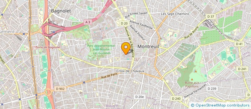 localisation de l'entreprise HANDALA PRODUCTION à MONTREUIL