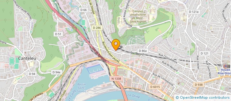 localisation de l'entreprise HANDBALL ACADEMIE à ROUEN