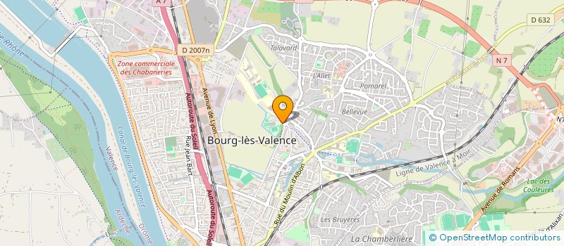 localisation de l'entreprise HANDBALL BOURG LES VALENCE à BOURG-LES-VALENCE