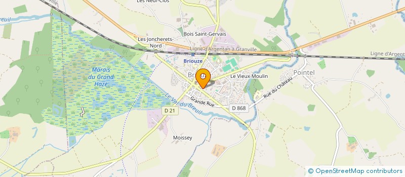 localisation de l'entreprise HANDBALL BRIOUZAIN à BRIOUZE