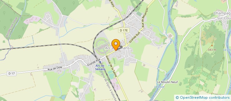 localisation de l'entreprise HANDBALL CLUB ARC ET SENANS VAL D'AMOUR  ARC-ET-SENANS