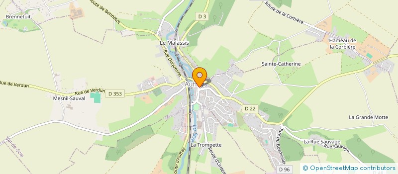 localisation de l'entreprise HANDBALL CLUB AUFFAY-TOTES  VAL-DE-SCIE