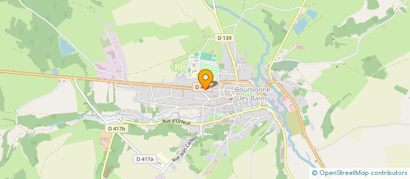 localisation de l'entreprise HANDBALL CLUB BOURBONNAIS à BOURBONNE-LES-BAINS