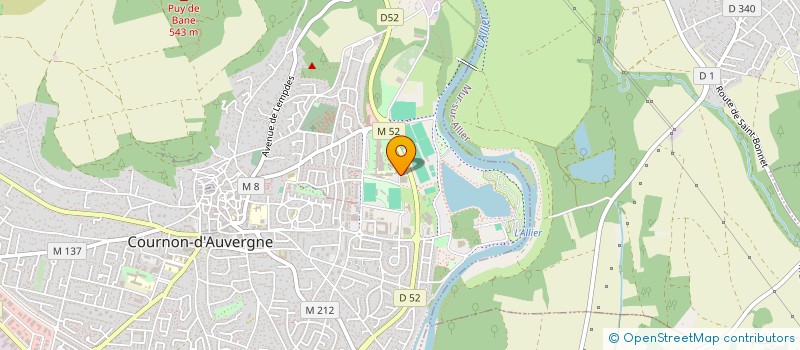 localisation de l'entreprise HANDBALL CLUB COURNON D'AUVERGNE  COURNON-D'AUVERGNE