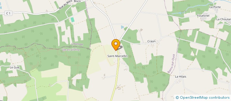 localisation de l'entreprise HANDBALL CLUB DE BAINS SUR OUST  BAINS-SUR-OUST