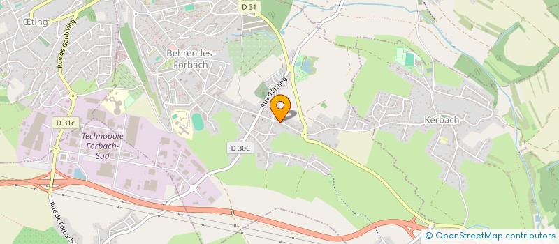 localisation de l'entreprise HANDBALL CLUB DE BEHREN  BEHREN-LES-FORBACH