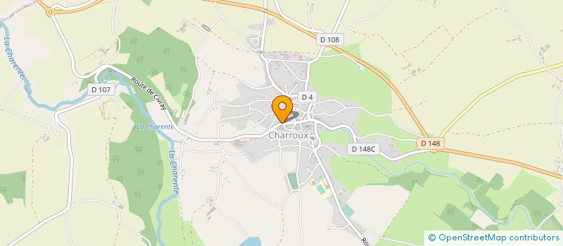 localisation de l'entreprise HANDBALL CLUB DE CHARROUX  CHARROUX