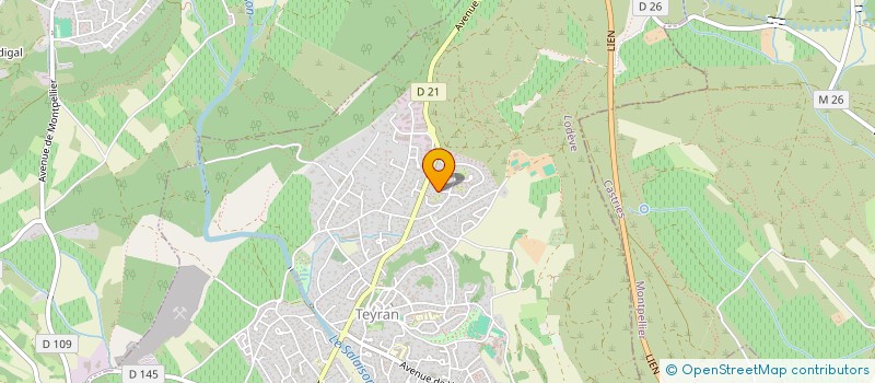 localisation de l'entreprise HANDBALL CLUB DE TEYRAN  TEYRAN